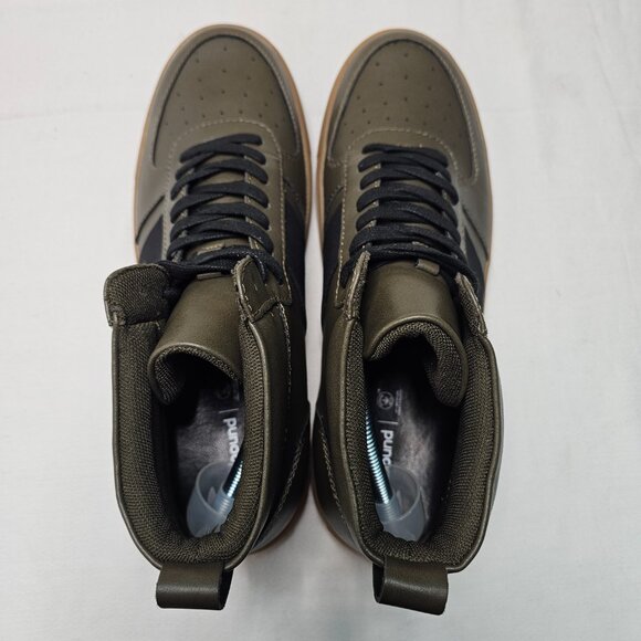 Abound Mr Jared Designer High Top Sneaker Shoe Trainer Olive Black Men's Size 10 - Picture 6 of 12